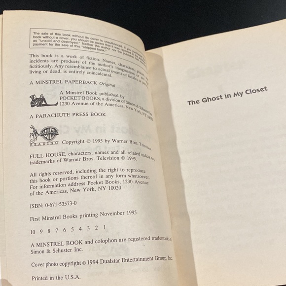 Full House Michelle #5: The Ghost in My Closet by Cathy East Dubowski - Novel - Picture 4 of 7